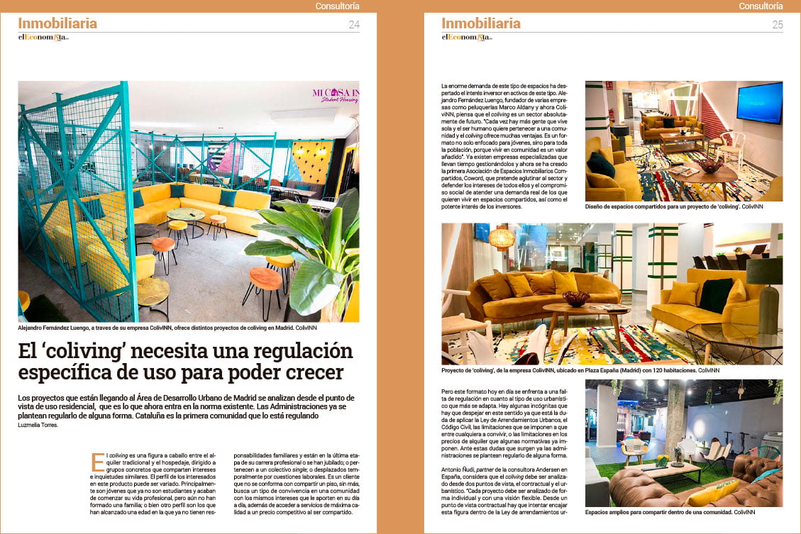 El ‘coliving’ necesita una regulación específica de uso para poder crecer